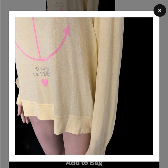 Wildfox Beach Sweater Yellow - My yacht or yours - M - Picture 4 of 4